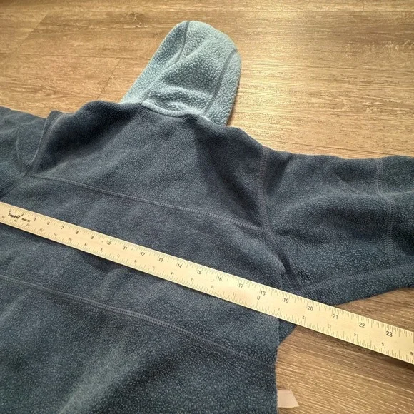 Vintage Patagonia Hoodie Womens Small Blue Thick Fleece Made in‎ USA Sherpa - Picture 8 of 8